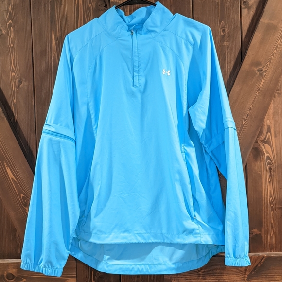 Under Armour Other - Under Armour  Mens Blue light weight convertible shirt jacket